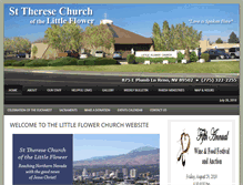 Tablet Screenshot of littleflowerchurchreno.org